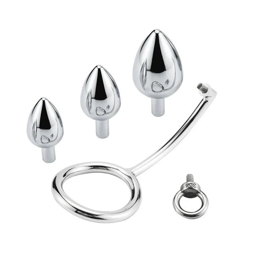 with Set Cock Hook Anal DiscreetChoice 4663 Steel Ring Stainless 0108